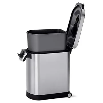 Pet Food Storage Container 25L Medium Stainless Steel