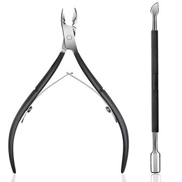 Ejiubas Stainless Steel Cuticle Trimmer Nipper Set for Perfect Nails