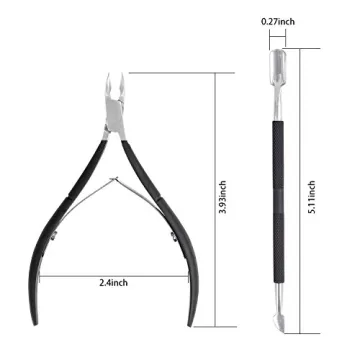Ejiubas Stainless Steel Cuticle Trimmer Nipper Set for Perfect Nails