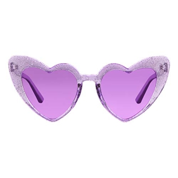 GIFIORE Vintage Cat Eye Heart Shaped Sunglasses for Women