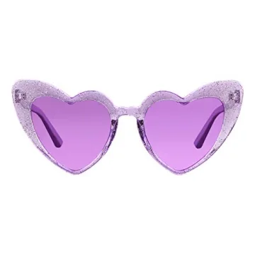 GIFIORE Vintage Cat Eye Heart Shaped Sunglasses for Women
