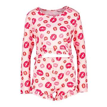 Artfish Women's Cute Cotton Valentines Pajamas Set