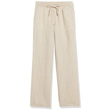 Amazon Essentials Women's Linen Blend Wide Leg Summer Pants
