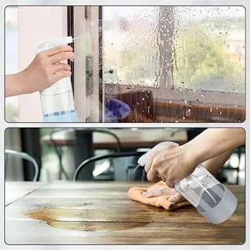 Rionisor 16 oz Refillable Glass Spray Bottles with Nozzle