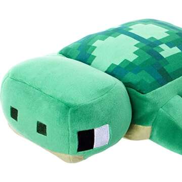 Mattel Minecraft Plush Turtle 12-inch Stuffed Animal Figure, Inspired by Video Game Character, Colle...