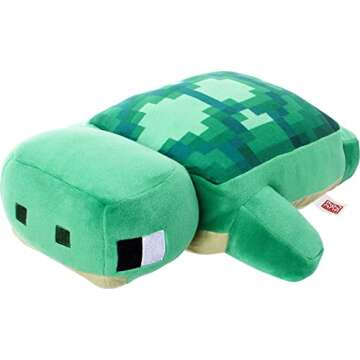 Mattel Minecraft Plush Turtle 12-inch Stuffed Animal Figure, Inspired by Video Game Character, Collectible Toy