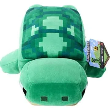 Mattel Minecraft Plush Turtle 12-inch Stuffed Animal Figure, Inspired by Video Game Character, Collectible Toy