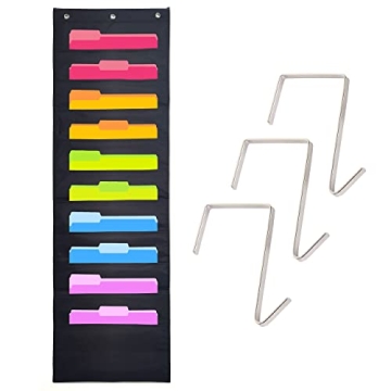 Heavy Duty Classroom Pocket Chart with Door Hangers