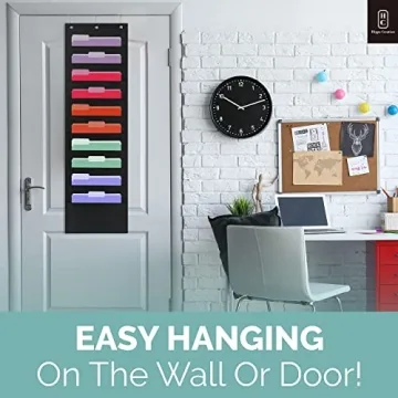 Heavy Duty Classroom Pocket Chart with Door Hangers