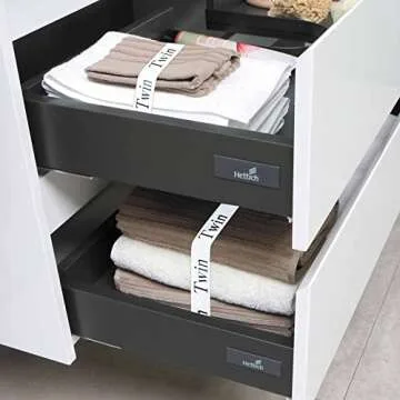 MINAYI 8 Pieces Bed Sheet Storage Organizer -Sheet Keeper Linen Sheet Organizer Labels for Bed Sheets, Clothes, Blankets etc - Sheet Set Organizer for Closet Storage Bed Bands (A)…