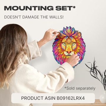 UNIDRAGON Unique Mysterious Lion Wooden Puzzle for Adults