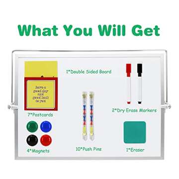 SHOOFFICE Double Sided Combo Board for Home & Office