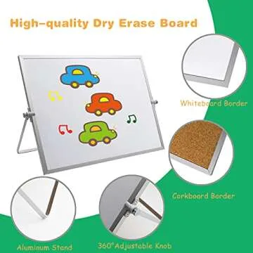 SHOOFFICE Double Sided Combo Board for Home & Office