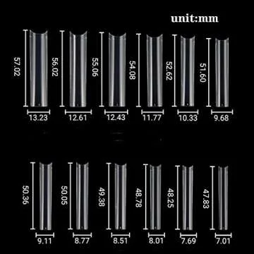 3XL No C Curve Square Nail Tips for Stunning Manicures