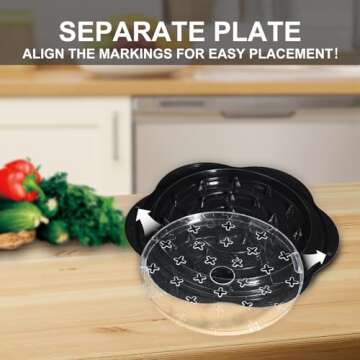 GU BEI TE Chicken Shredder,Large Chicken Shredder Tool Twist with Brush and Fork, BPA Free,Ergonomic Handle,Non-Slip Base Pad and Handle,The Meat Shredder Machine for Chicken, Pork, Beef(BLACK)