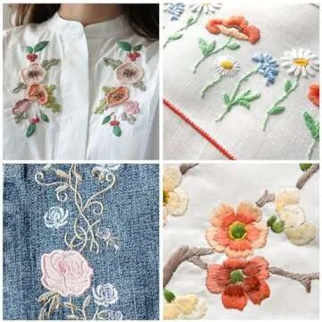 Daofary 200 Skeins Embroidery Floss, 200 Cross Friendship Bracelet String Stitch Thread Rainbow Color Friendship Bracelets Floss with Needles, Threader and Floss Bobbins