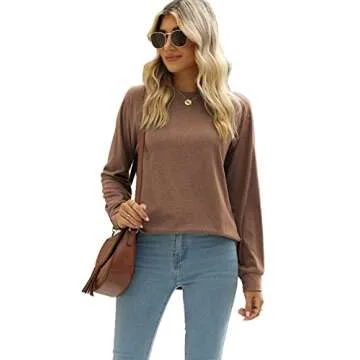 ZUPELL Women's Fall Tunic Sweatshirt for Stylish Comfort
