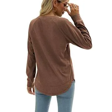 ZUPELL Women's Fall Tunic Sweatshirt for Stylish Comfort