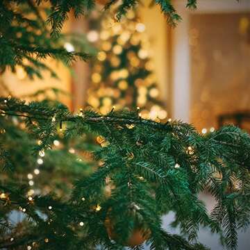 OUTYLTS Christmas String Lights End-to-End Plug 8 Modes 108FT 300 LED IP55 Outdoor Waterproof UL Certificated Indoor Fairy Lights Garden Patio Wedding Christma Trees Parties Decoration Warm White