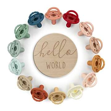 Baby Soother Pacifiers - Silicone Newborn Essentials Set of 2