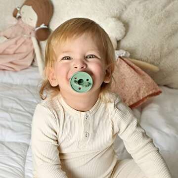 Baby Soother Pacifiers - Silicone Newborn Essentials Set of 2