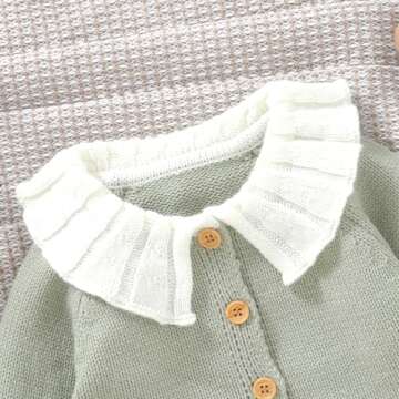 Cute Baby Girl Sweater Cardigan for Fall Winter Wear