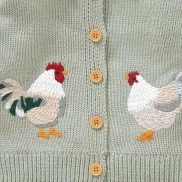 Cute Baby Girl Sweater Cardigan for Fall Winter Wear