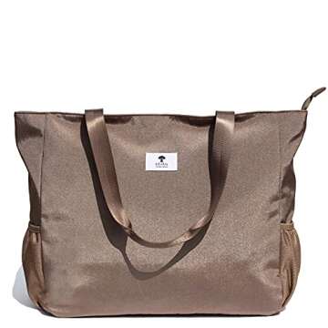 ESVAN LARGE BEACH BAG Water Resistant Lightweight 20 inch Women Oversize Tote Bag for Gym Beach Trav...