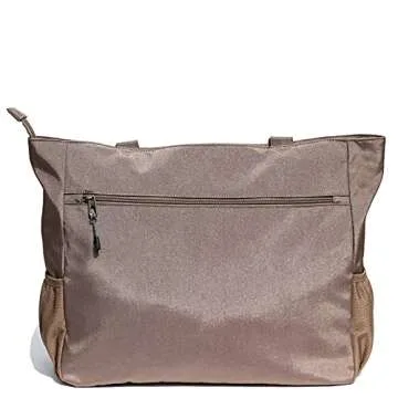 ESVAN LARGE BEACH BAG Water Resistant Lightweight 20 inch Women Oversize Tote Bag for Gym Beach Travel Pool Yoga Nurse (GOLDEN Khaki)