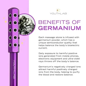 YouthLab Radiance Roller Germanium Stone Face Massage Tool