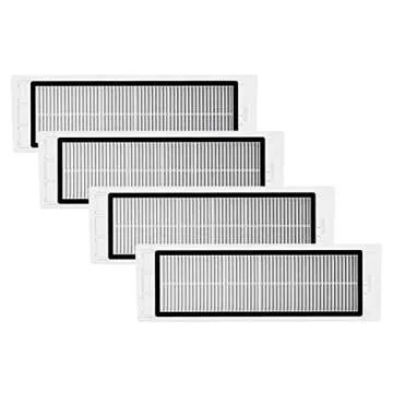 Filters Replacement for Roborock S5 E20 E25 E35 C10 S50 Xiaomi Mi Mijia Robot Vacuums,4-Pack