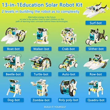 STEM 13-in-1 Solar Power Robots Creation Toy for Kids