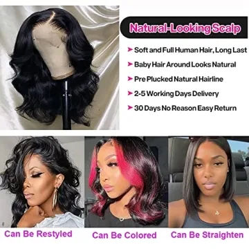 Body Wave Lace Front Wig for Natural Glamour｜180% Density