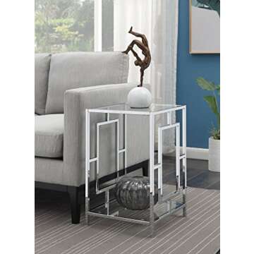 Luxurious Convenience Concepts Town Square End Table - Modern Design