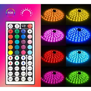 MINGER 32.8ft RGB LED Strip Lights for Home Decor