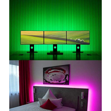 MINGER 32.8ft RGB LED Strip Lights for Home Decor