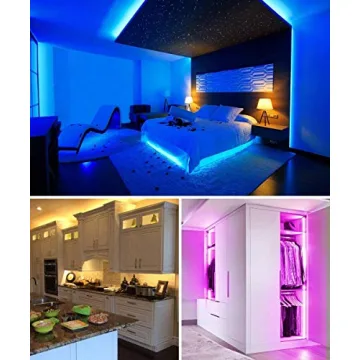 MINGER 32.8ft RGB LED Strip Lights for Home Decor