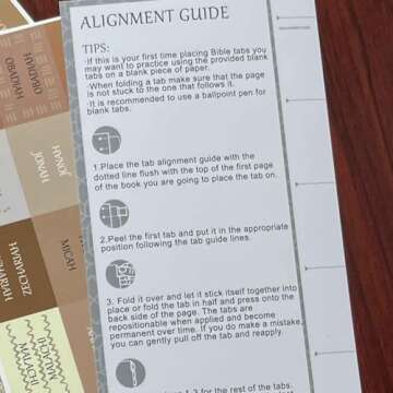 Laminated Bible Tabs, Reposition Large Print Stickers, Easy to Read and Apply Bible Tabs for Women and Man (Coffee Style)