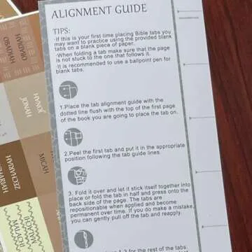 Laminated Bible Tabs, Reposition Large Print Stickers, Easy to Read and Apply Bible Tabs for Women and Man (Coffee Style)