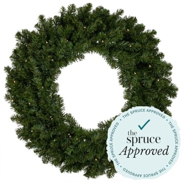Northlight Canadian Pine Wreath 20" Unlit for Festive Decor