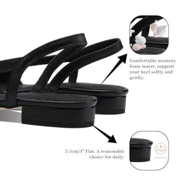 Stylish Adrizzlein Women's Slingback Flat Pumps for Work