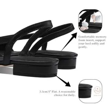 Stylish Adrizzlein Women's Slingback Flat Pumps for Work