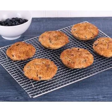 Mrs. Anderson's Baking 6-Cup Muffin Top Pan, Non-Stick European-Grade Silicone