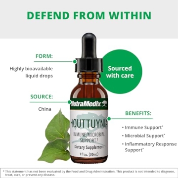 NutraMedix Houttuynia Cordata - Herbal Immune Support Tincture