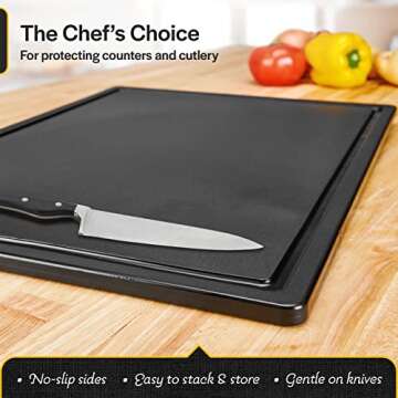 Thirteen Chefs Medium Plastic Cutting Board for Grilling