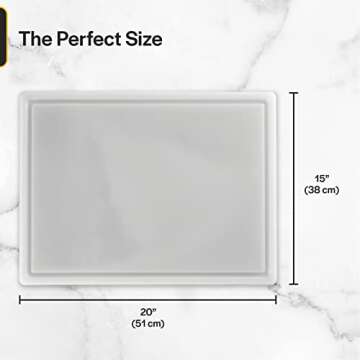 Thirteen Chefs Medium Plastic Cutting Board for Grilling