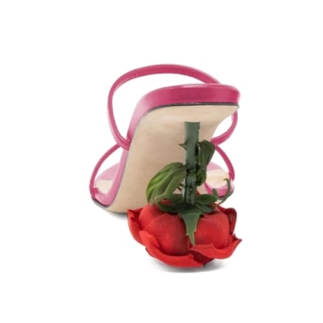 Chic XYD Women's Romantic Rose Heels for Summer Elegance