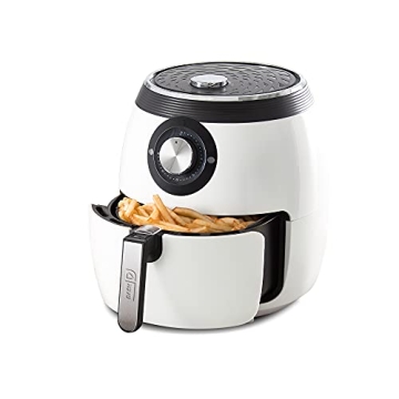 Dash Deluxe Electric Air Fryer + Oven Cooker with Temperature Control, Non-stick Fry Basket, Recipe ...