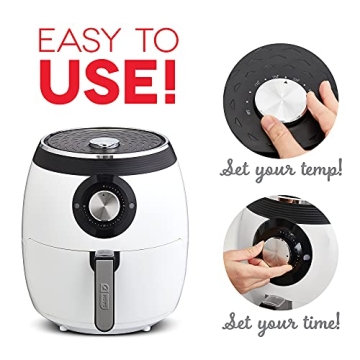 Dash Air Fryer with Temperature Control 6 Quart - White