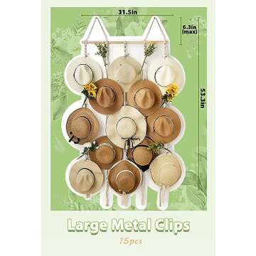 HYDERMUS Hat Rack Organizes Hats with Style and Ease